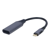 Адаптер USB APC Electronic A-USB3C-DPF-01, USB Type-C - DisplayPort (M), 0,15м, Серый