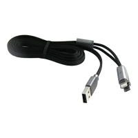 Cablu încărcare și sincronizare Remax RC-025t, Lightning, micro-USB/USB Type-A, 1m, Negru