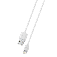 Кабель для зарядки и синхронизации Cellularline MFI, USB Type-A/Lightning, 1м, Белый Кабель для зарядки и синхронизации Cellularline MFI, USB Type-A/Lightning, 1м, Белый