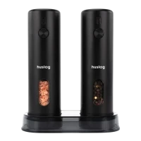 Huslog Set of electric grinders with USB charging - Black