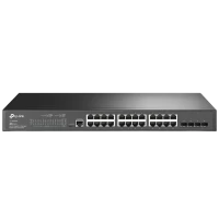 Switch de rețea TP-LINK TL-SG3428, 24x 10/100/1000 Mbps, 4x SFP