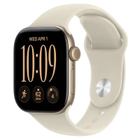 Apple Watch Series 12 GPS, 42mm Light Gold Aluminium Case with Sand Sport Band - S/M MJED4 Apple Watch Series 12 GPS, 42mm Light Gold Aluminium Case with Sand Sport Band - S/M MJED4