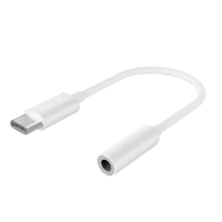 Аудио адаптер Cablexpert A-CM-3.5F-01, USB Type-C (M) - 3.5mm 4-pin (F), 0,01 м, Белый