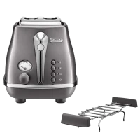 Тостер DeLonghi CTOT 2103 GY, Icona Metallics