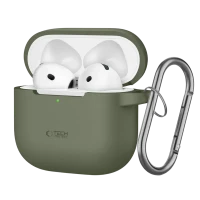 Husă pentru Airpods Tech Protect Hook, Olive green Husă pentru Airpods Tech Protect Hook, Olive green