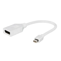 Adaptor Video Cablexpert A-mDPM-DPF-001-W, MiniDP (M) - DisplayPort (F), 0,15m, Alb