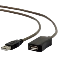 Удлинитель Cablexpert UAE-01-5M, USB Type-A (M)/USB Type-A (F), 5м, Чёрный Удлинитель Cablexpert UAE-01-5M, USB Type-A (M)/USB Type-A (F), 5м, Чёрный