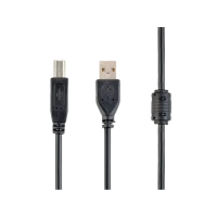 Кабель данных для периферийных устройств Cablexpert CCFB-USB2-AMBM-1.5M, USB Type-A/USB Type-B, 1,5м, Чёрный Кабель данных для периферийных устройств Cablexpert CCFB-USB2-AMBM-1.5M, USB Type-A/USB Type-B, 1,5м, Чёрный