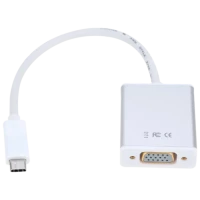 Adaptor Video APC Electronic APC-631006, Type-C - VGA D-Sub, 0,15m, Alb Adaptor Video APC Electronic APC-631006, Type-C - VGA D-Sub, 0,15m, Alb