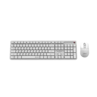 Клавиатура и мышь Gembird Silent key Pro Business, Беспроводное, Белый