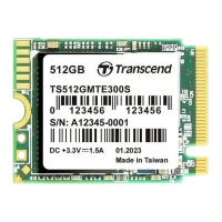 .M.2 NVMe SSD 512GB Transcend 300S [30mm, PCIe 3.0 x4, R/W:2000/1100MB/s, 90/190K IOPS, 200TBW]