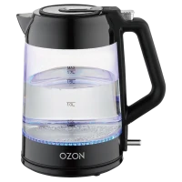 Электрочайник OZON EKC-1705A-GS, Чёрный