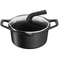 Кастрюля Tefal E2494444, 2,8л, 20см, Чёрный