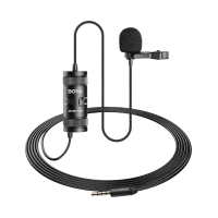 Microfon portabil pentru înregistrare vocală Boya BY-M1 Pro II, Cu fir, Negru