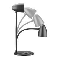 Lampa de birou Cellularline Aura, Negru Lampa de birou Cellularline Aura, Negru