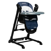 Scaun de masa 2 in 1 Caretero INDIGO BLACK NAVY Scaun de masa 2 in 1 Caretero INDIGO BLACK NAVY