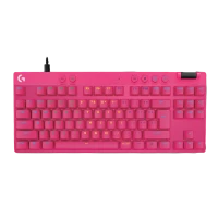 Клавиатура Logitech G Pro X TKL Rapid, Проводное, Пурпурный