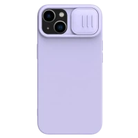 Husă Nillkin iPhone 15 Plus, CamShield Silky Silicone, Misty Purple