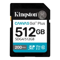 Card de Memorie Kingston Canvas Go! Plus, 512GB (SDG4/512GB) Card de Memorie Kingston Canvas Go! Plus, 512GB (SDG4/512GB)