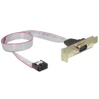Receptacul pentru port serial DB9 pe suport Cablexpert CC-DB9ML-01, Auriu Receptacul pentru port serial DB9 pe suport Cablexpert CC-DB9ML-01, Auriu
