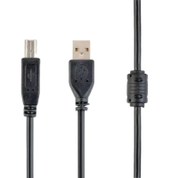 Коммуникационный кабель Cablexpert CCF-USB2-AMBM-10, USB Type-A/USB Type-B, 3м, Чёрный Коммуникационный кабель Cablexpert CCF-USB2-AMBM-10, USB Type-A/USB Type-B, 3м, Чёрный
