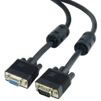 Cablu Video Cablexpert CC-PPVGAX-6B, VGA D-Sub (M) - VGA D-Sub (F), 1,8m, Negru Cablu Video Cablexpert CC-PPVGAX-6B, VGA D-Sub (M) - VGA D-Sub (F), 1,8m, Negru