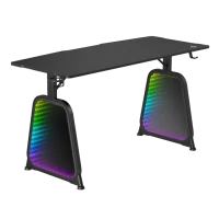Birou Gaming Lumi GMD12E-2D, Negru Birou Gaming Lumi GMD12E-2D, Negru