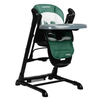 Scaun de masa 2 in 1 Caretero INDIGO BLACK GREEN Scaun de masa 2 in 1 Caretero INDIGO BLACK GREEN