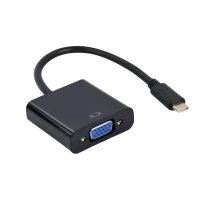 Cablu Video Cablexpert A-CM-VGAF-01, USB 3.1 Type-C (M) - VGA 15-pin (F), 0.15 m, Negru Cablu Video Cablexpert A-CM-VGAF-01, USB 3.1 Type-C (M) - VGA 15-pin (F), 0.15 m, Negru