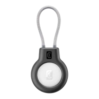 Husă pentru Airtag Cellularline Safe Grip, Negru