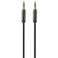 Аудио адаптер Cablexpert CCAP-444-0.75M, 3.5mm 3-pin (M) - 3.5mm 3-pin (M), 0,75м, Чёрный