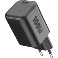 Wall Charger GAN Cellularline, 1 Port PD USB-C, 100W, Black Wall Charger GAN Cellularline, 1 Port PD USB-C, 100W, Black