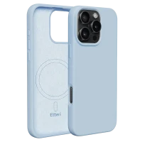 Чехол Etteri Silicone Mag case для iPhone 16 Pro, Голубой