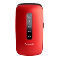 KX-TU550 Panasonic 4G Red Clam Shell