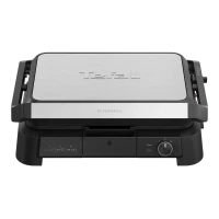 Grătar electric Tefal GC520DE0, 2200W, Negru | Oțel inoxidabil