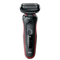 Электробритва мужская Braun 51-R1000s, Черный | Красный