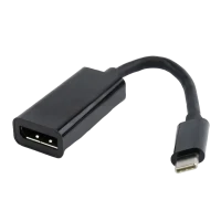 Adaptor Video Cablexpert A-CM-DPF-01, Type-C - DisplayPort (F), 0,15m, Negru
