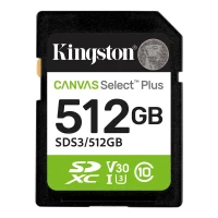 Card de Memorie Kingston Canvas Select Plus, 512GB (SDS3/512GB) Card de Memorie Kingston Canvas Select Plus, 512GB (SDS3/512GB)