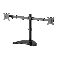 Suport birou pentru monitoare Gembird MS-D2ST-02, Negru Suport birou pentru monitoare Gembird MS-D2ST-02, Negru