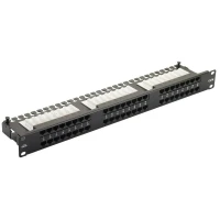 48 ports UTP Cat.6 patch panel, 2U, LY-PP6-05, 19 48 ports UTP Cat.6 patch panel, 2U, LY-PP6-05, 19