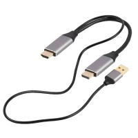 Adaptor Cablexpert A-HDMIM-DPM-01, HDMI - DisplayPort, USB Type-A, 2m, Negru Adaptor Cablexpert A-HDMIM-DPM-01, HDMI - DisplayPort, USB Type-A, 2m, Negru
