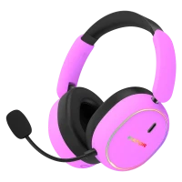 Căști gaming HATOR Phoenix 2, Bluetooth/USB, Cyber Violet Căști gaming HATOR Phoenix 2, Bluetooth/USB, Cyber Violet