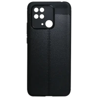 Husă Xcover Xiaomi RedMi 10C - Leather, Negru
