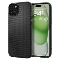 Чехол Spigen iPhone 15 Plus Liquid Air, Матовый Черный