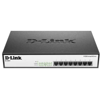 PoE коммутатор D-Link DES-1008P+, 8x IEEE 802.3af/at