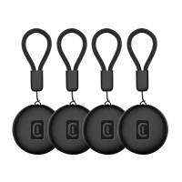 Tracker inteligent Cellularline Tracy Tag Dual MultiPack, Negru