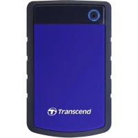 Внешний портативный жесткий диск Transcend StoreJet 25H3B, 1 ТБ, Серый/синий (TS1TSJ25H3B)
