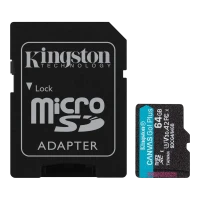 Card de Memorie Kingston Canvas Go! Plus, 64GB (SDCG4/64GB) Card de Memorie Kingston Canvas Go! Plus, 64GB (SDCG4/64GB)