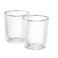 Set de pahare DeLongh DLSC318, 400 ml, 2 buc, Transparent