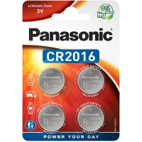Baterii rotunde Panasonic CR-2016EL, CR2016, 220mAh, 4buc.